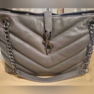 Rebecca Minkoff Edie Maxi Chevron Quilted Leather Tote Bag